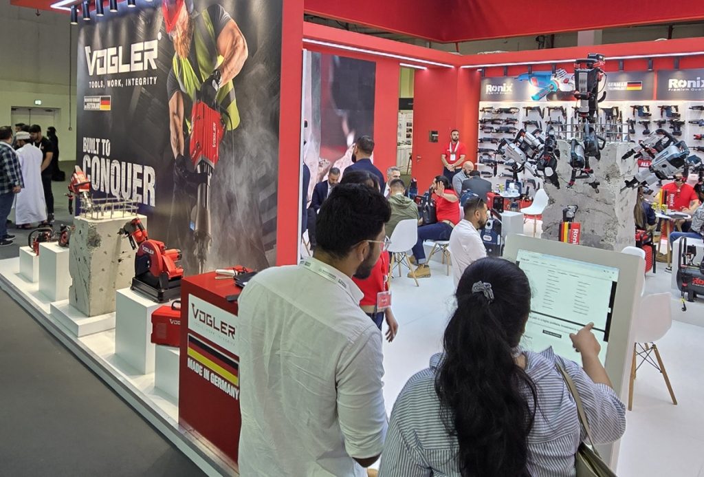 Visitors at the Vogler booth, Big 5 Global 2025 at the Dubai World Trade Centre