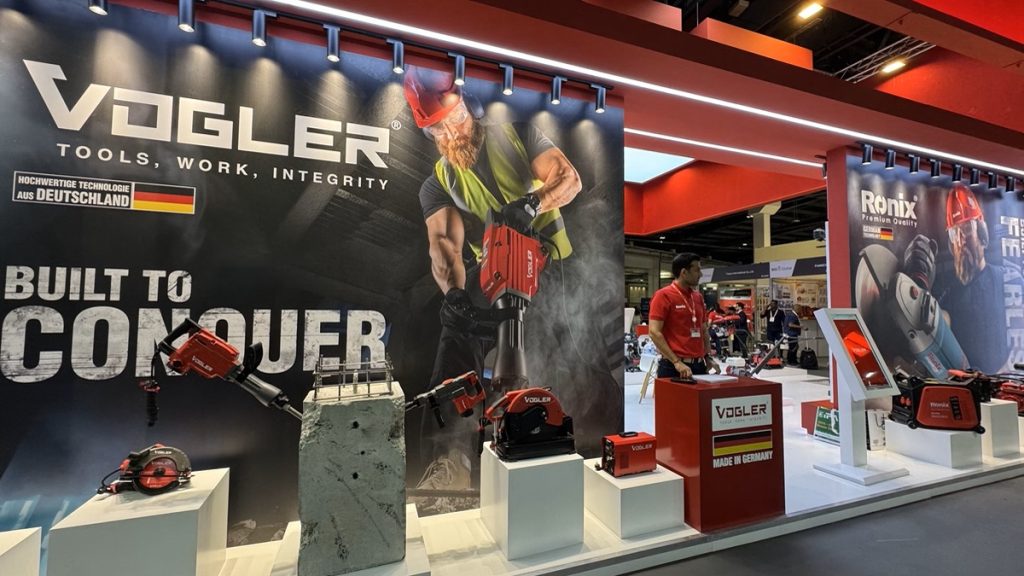 The Vogler power tools on display at the Dubai World Trade Centre, Big 5 Global 2025