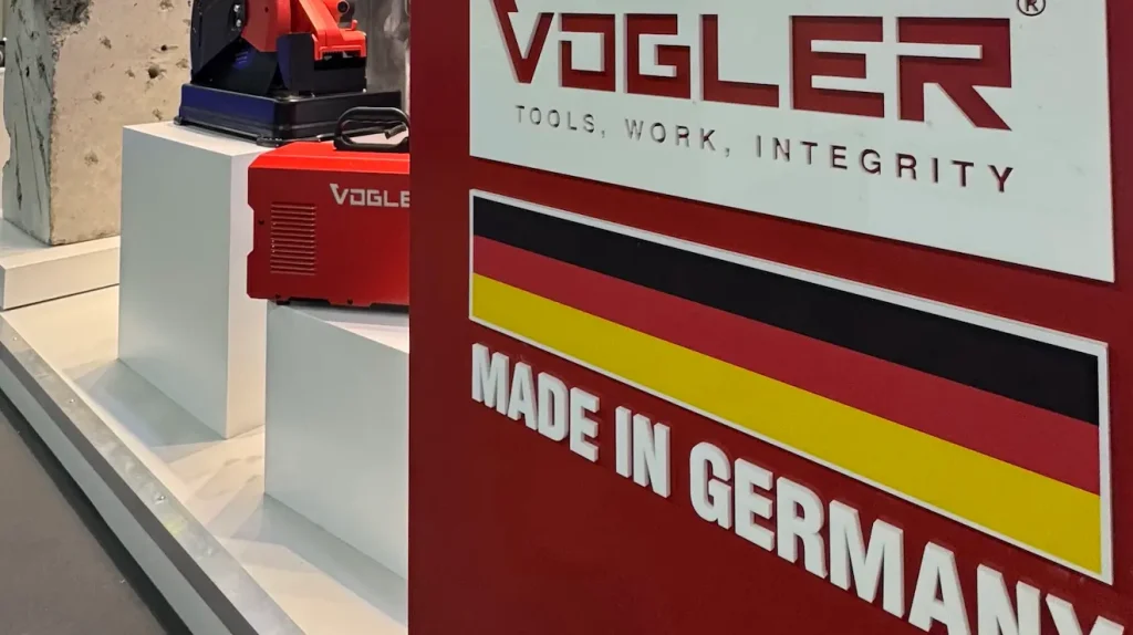 Vogler’s booth of German-made tools at the Big 5 Global 2025