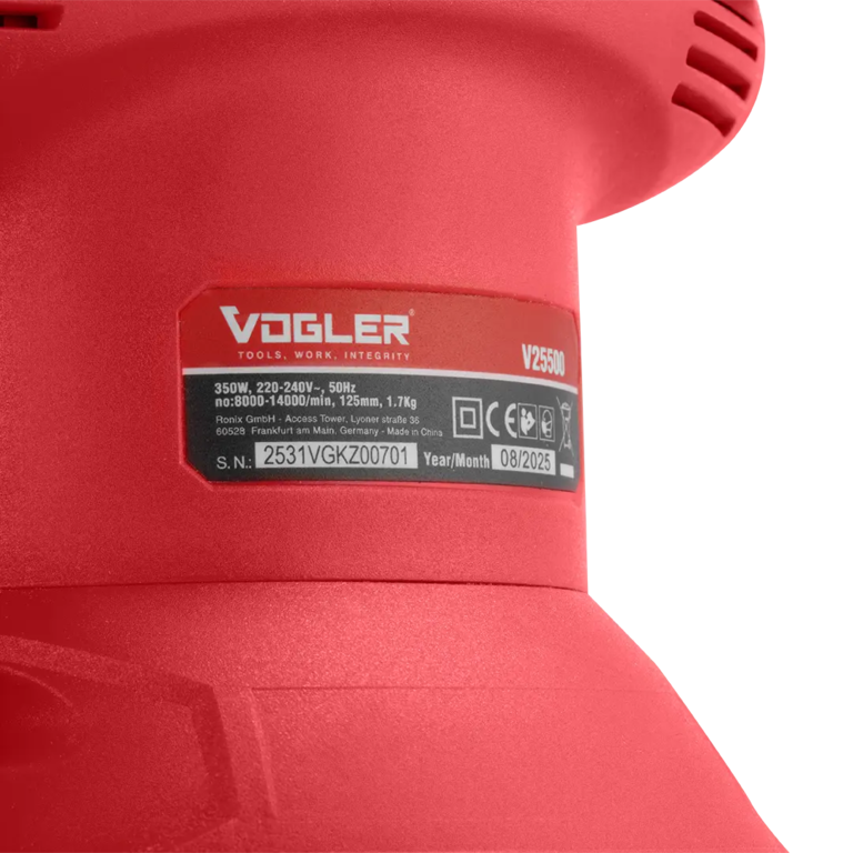 Electric Orbital Sander 350W-125mm