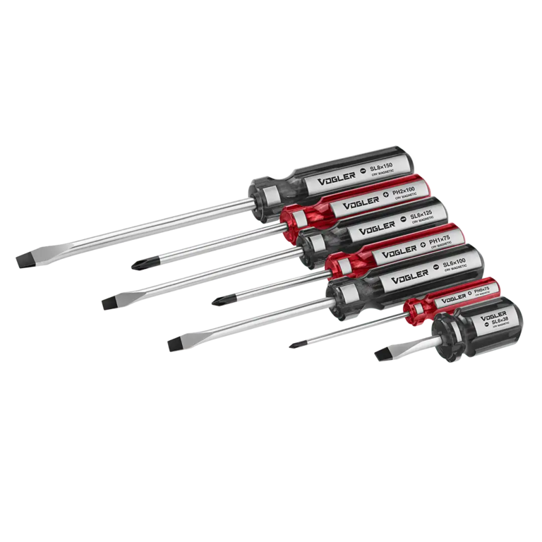 7-teiliges Schraubendreher-Set mit Linienfarbe